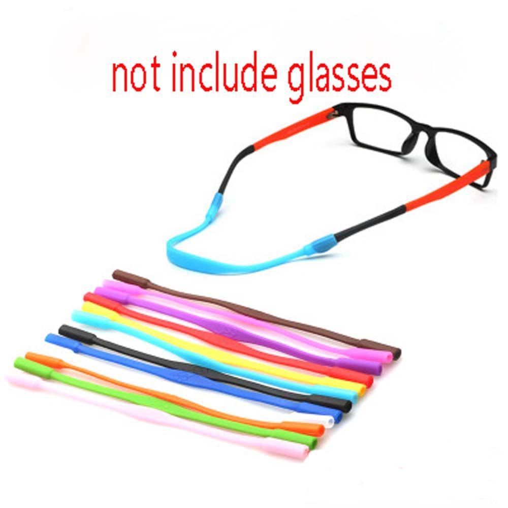 Kids Fashion Silicone Solid Color Glasses Cord Eyeglass Chains Sunglasses Band Sunglasses Rope