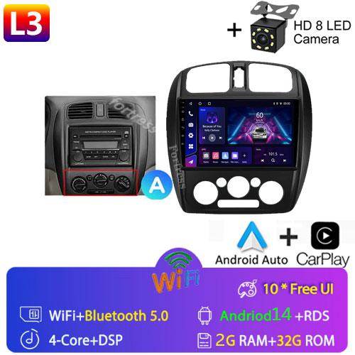 Fortress 8G+128G QLED Car Radio For Mazda 323 BJ 2000-2003 Multimedia Video Player Auto Navigation Android 13 2din DVD Head Unit