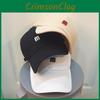 Beige Trendy M Letter Soft Brim Baseball Hat For Women Sunshield Summer