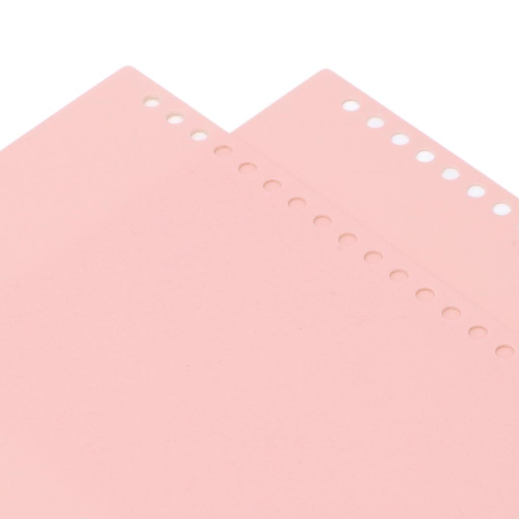 20 Sheets Loose Leaf Binding Cover 20 Holes Flexible PP Plastic Loose Leaf Presentation Binding Case
