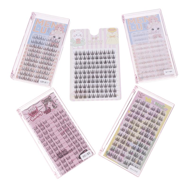 Diy Clusters Eyelash Extension Mix Dovetail Individual Lashes Volume False Eyelashes Natural Segmented Eyelash Bundles Makeup