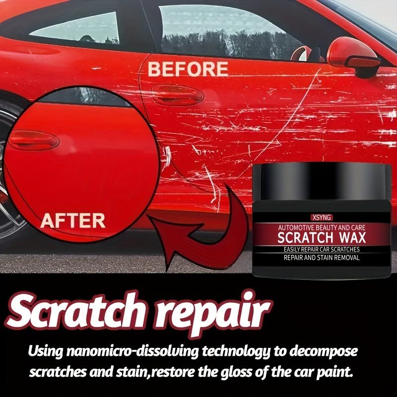 Car scratch repair wax, universal paint scratch and vortex remover, car exterior repair polishing paste kit