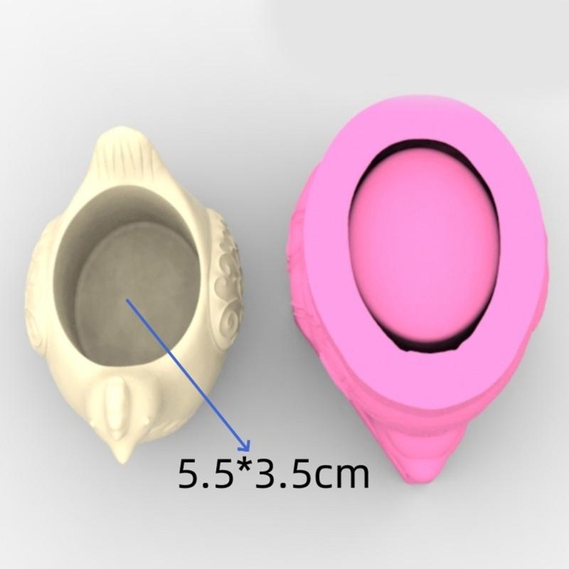 Multifuntional Silicone Vase Mold Hen Shape Planter Moulds for Succulent Planters and Creative Homes Decorations