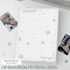 High Quality PU Photocard Binder Loose-leaf White Snowflake Photo Card Holder Photo Album