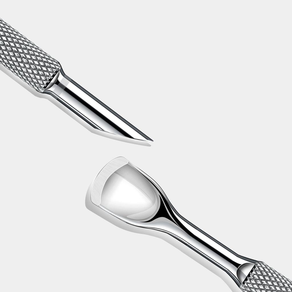 Doppelseitiger Nagelhautschieber-Entferner-Reiniger Nail Art Dotting Pen Edelstahl Maniküre Pediküre Nail Art Pflegewerkzeug