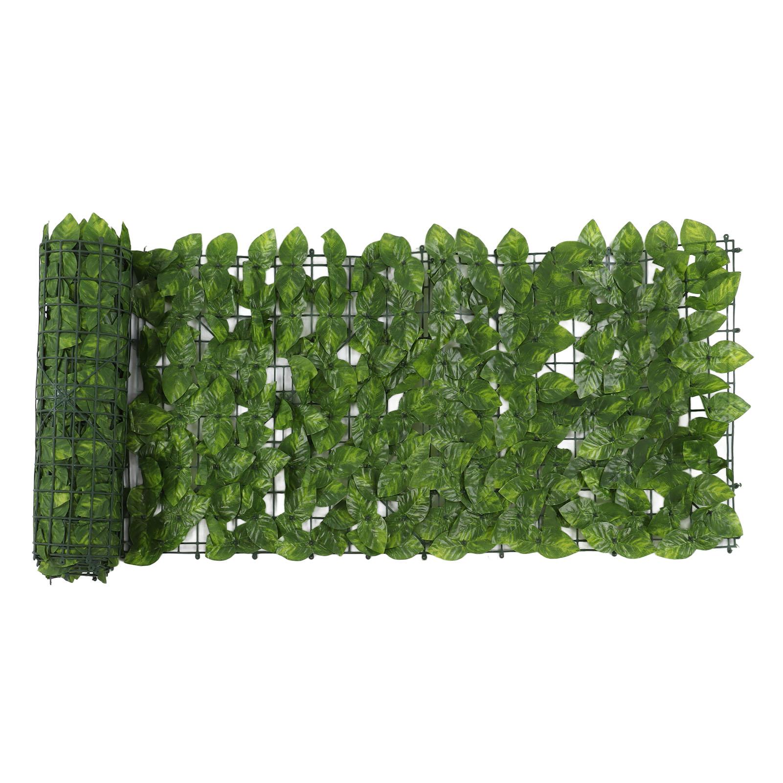 

Faux Leaf Hedge Simulation Prevent Leaves Falling Off Decorative Artificial Fence Screen for Balcony Courtyard Color 0.5x3 Meters