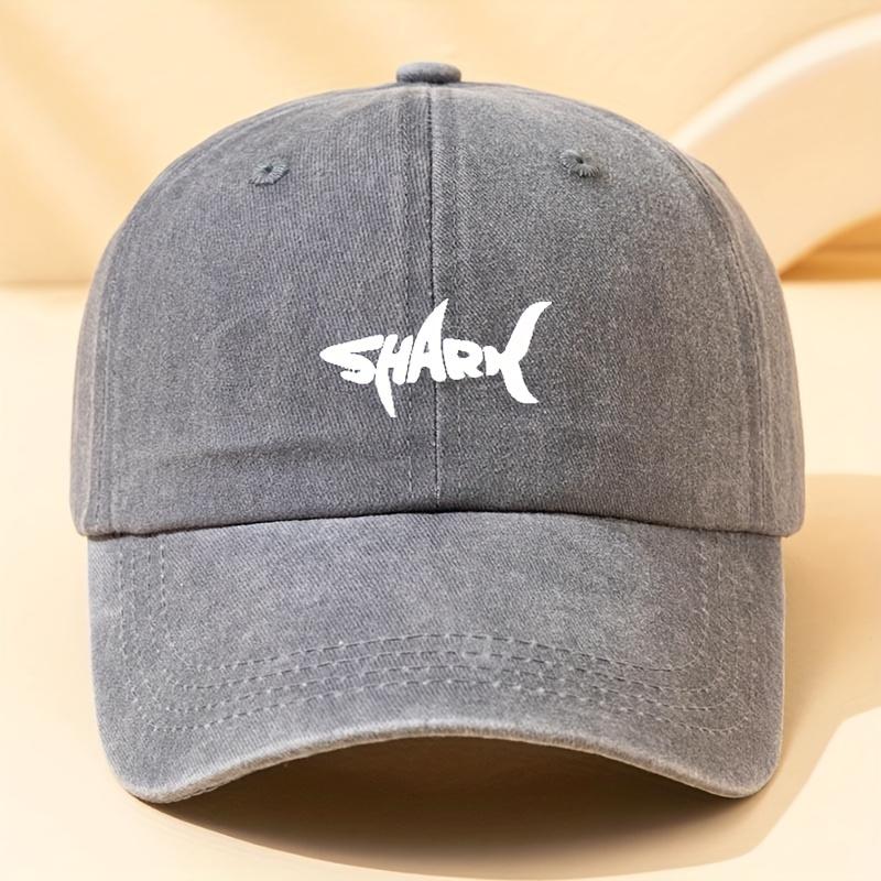 Fashionable Shark Print Baseball Cap, Multifunctional Outdoor Leisure Fisherman Hat, Versatile for Hiking Trips