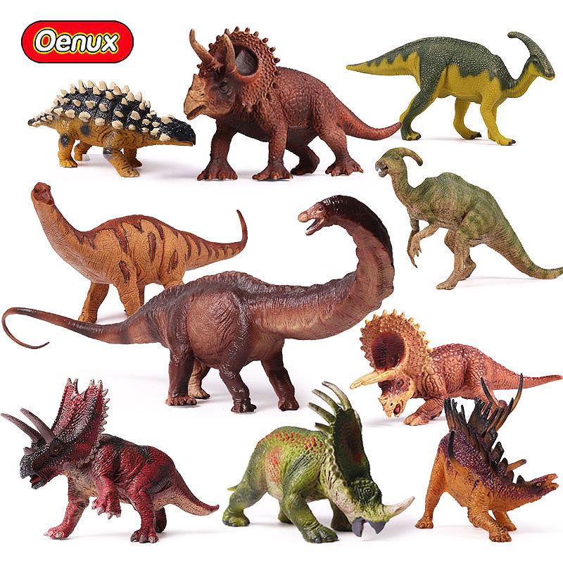 Dinosaur Model Set: T. Rex, Spinosaurus, Mosasaurus, Stegosaurus, Triceratops Cognitive Toys
