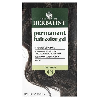 Permanent Color Gel, 4N, Dark Brown, 135Ml (4.56 Fl Oz)