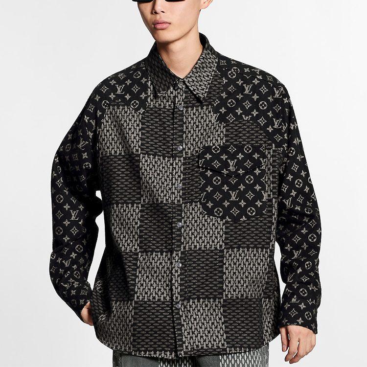LOUIS VUITTON X Nigo Mngm Waves Giant Damier Flannel Shirt 1A7YGE