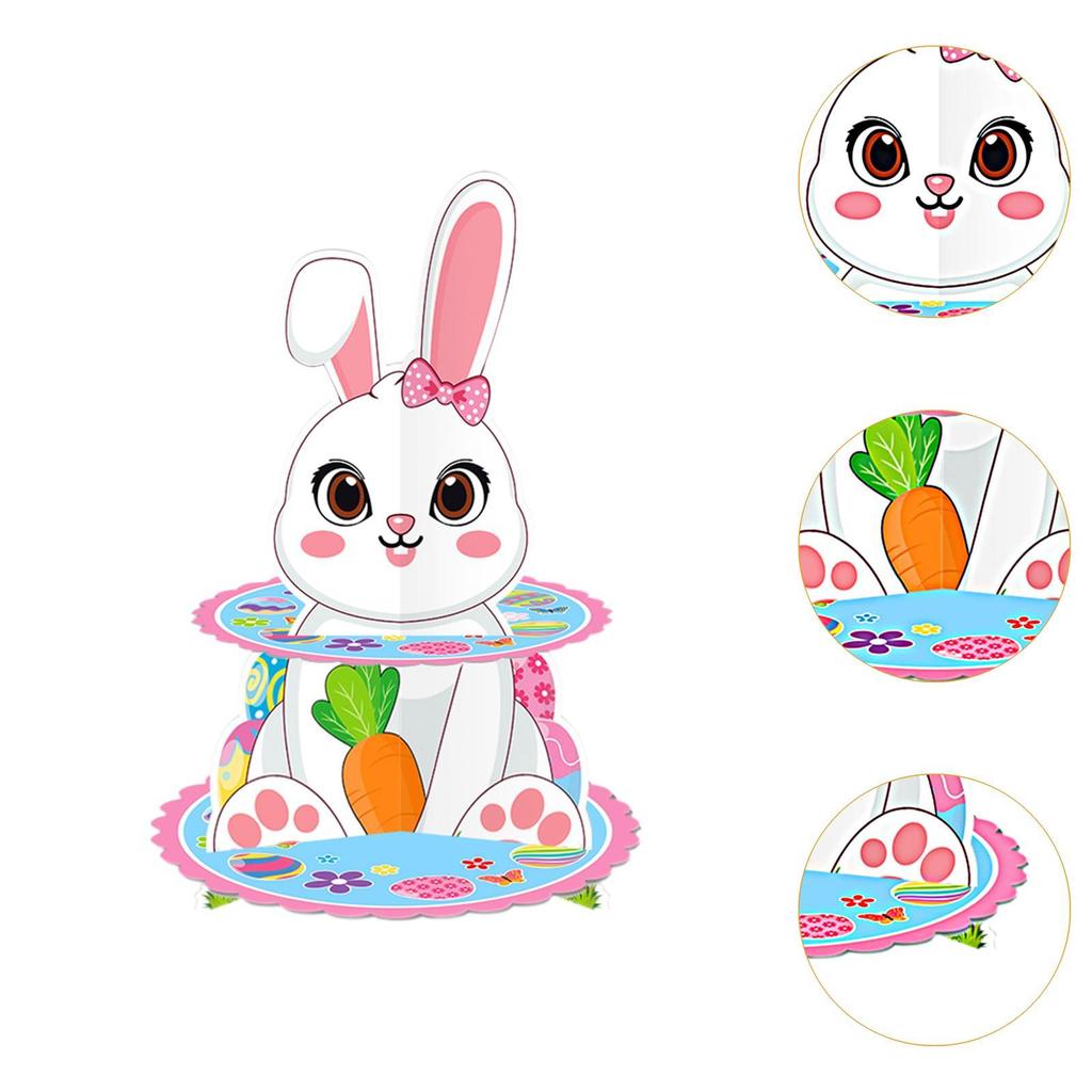 Easter Cupcake Stand Dessert Tower Display Versatile Centerpiece 2 Layer for