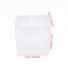 100pcs Packing Box DIY Self-Assembly White Blank Boxes Plastic PVC Transparent Candy Chest Christmas Party Thanksgiving