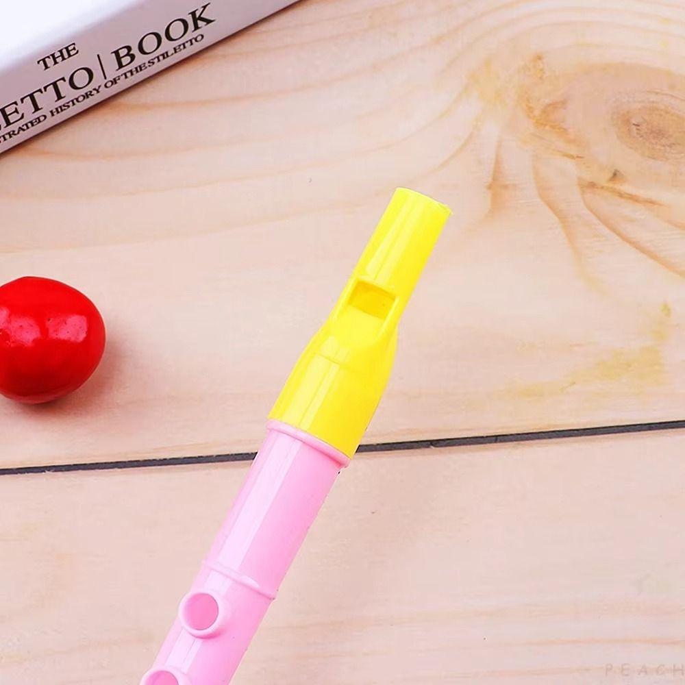 20 Pcs 6 Holes Long Flute Mini Party Favor Toys Fun Colorful Flute Toys  Beginner Instrument