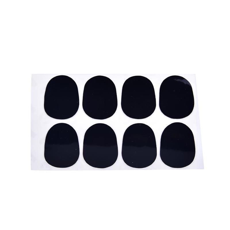 8Pcs 0.5Mm Soprano Saxophone Sax Mouthpiece Patches Pad Cushions Black