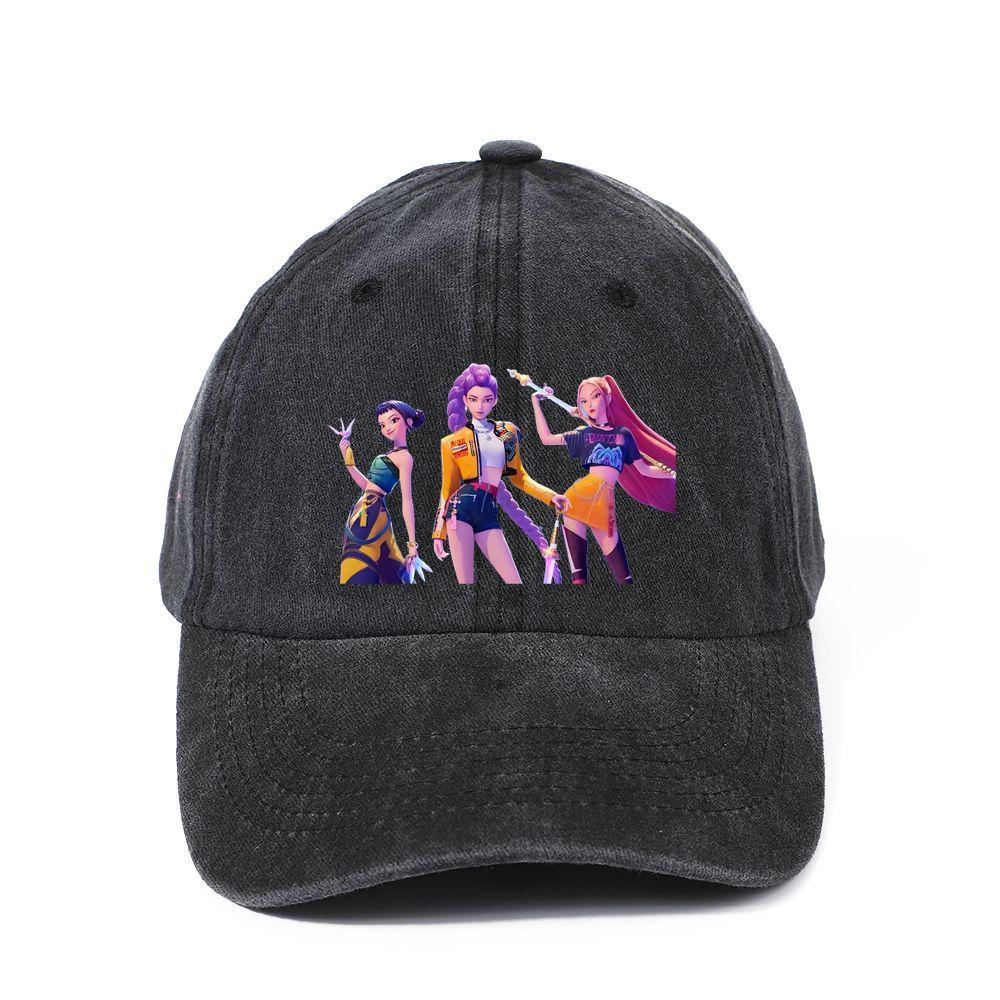 K-POP Hexenjagd Baseballkappen für Kinder, Modische Outdoor-Sonnenschutzkappen für Jungen und Mädchen Frühling und Herbst