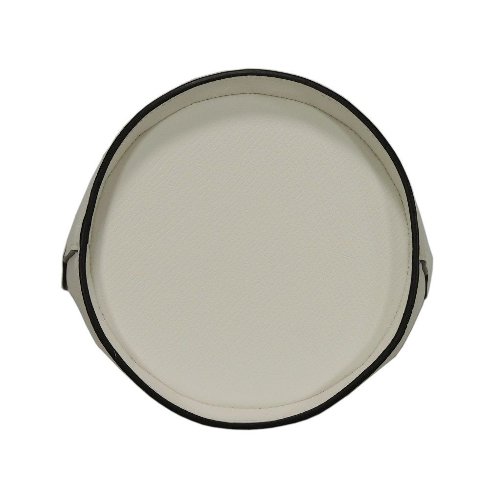 Used Epurée Small Bucket Bag 12768 10161HYZ007 7922 Current Model White Cowhide Leather Cuir d'Ursie Women's from