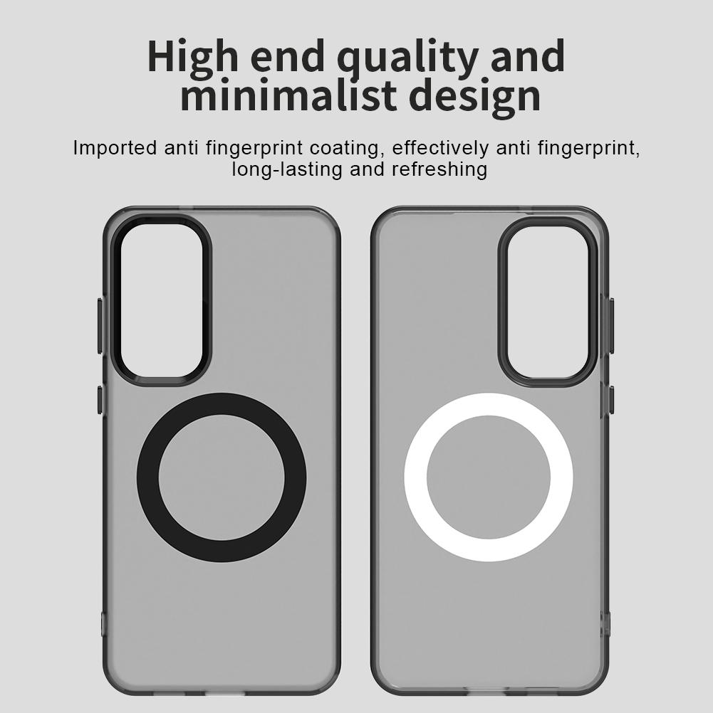 For Samsung Galaxy S25 FE 5G Case Magsafe Translucent Matte Magnetic Case For Galaxy S25FE Wireless Charging Candy Color Cover