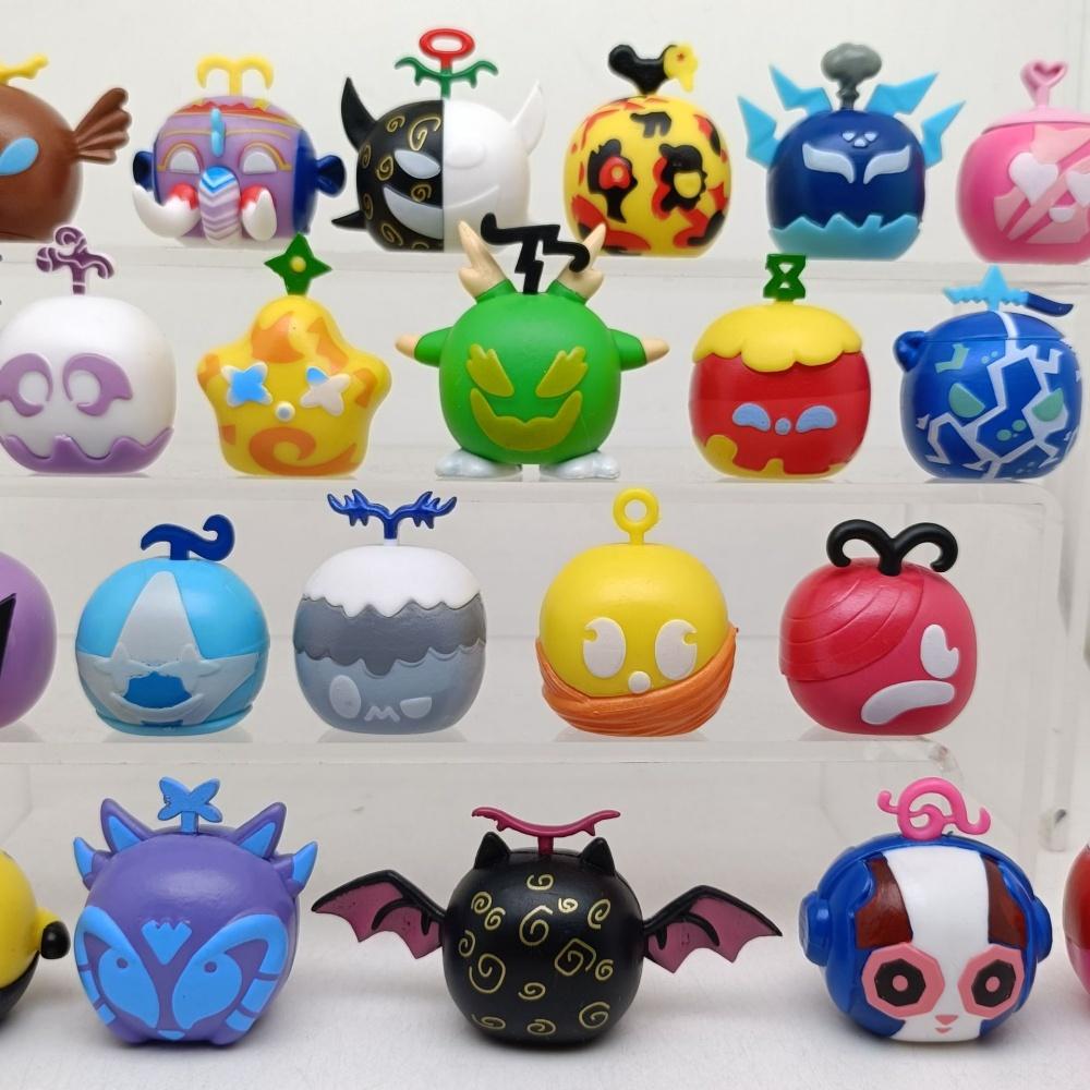 12/24Pcs Blox Fruits Model Action Model Toys Collection Cartoon Square Devil Collection Figure Playthings for Christmas Kid Birthday Gift