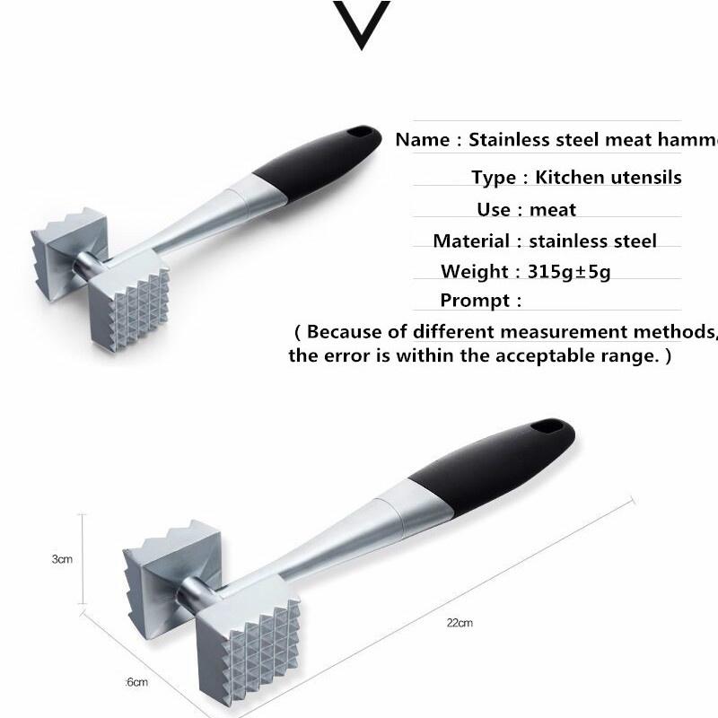 Kitchen Tender Loose Meat Stainless Steel Hammer Steak Professional Hammer Cooking Tools Kitchenware.