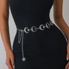 Women's Adjustable Sunflower Waist Chain - Metal Body Belt for Dresses