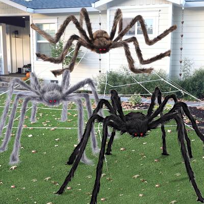 Stück Halloween Spinnen Fake Haarig Riesig Deko Garten Rasen Veranda Innen Spukhaus Gruselige Requisite JOYFY 3 für Kinderfreundlich Unterhaltsam Spaß Spiel Sicher