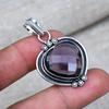 Amethyst Edelstein Handgefertigter 925er Sterling Silber Schmuck Schöner Anhänger für Thanksgiving