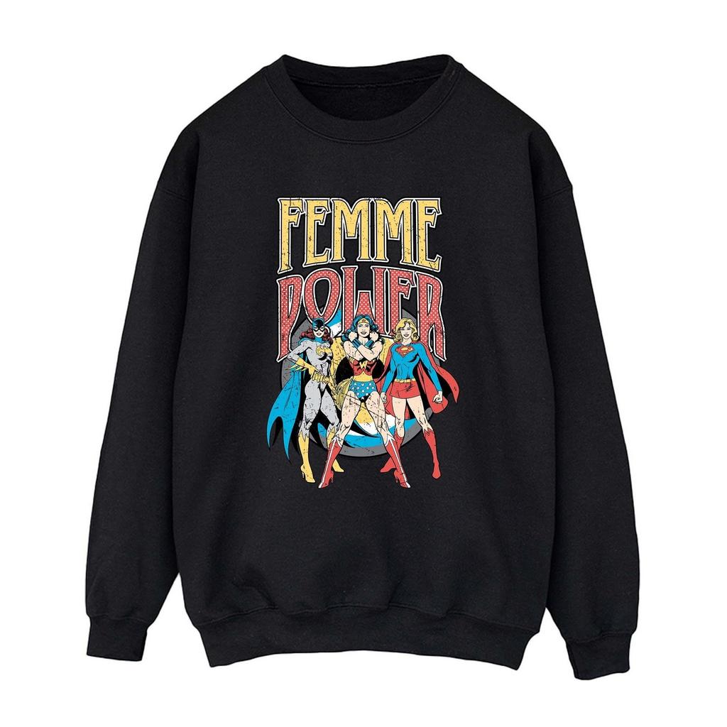 DC Comics Womens/Ladies Femme Power Wonder Woman Sweatshirt