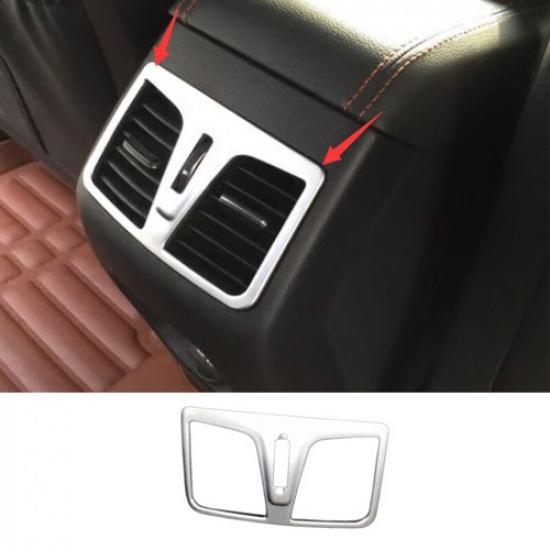 Silver Matte Rear Air Outlet Vent Frame Trim 1X Fit For Hyundai Sonata 2015-2019