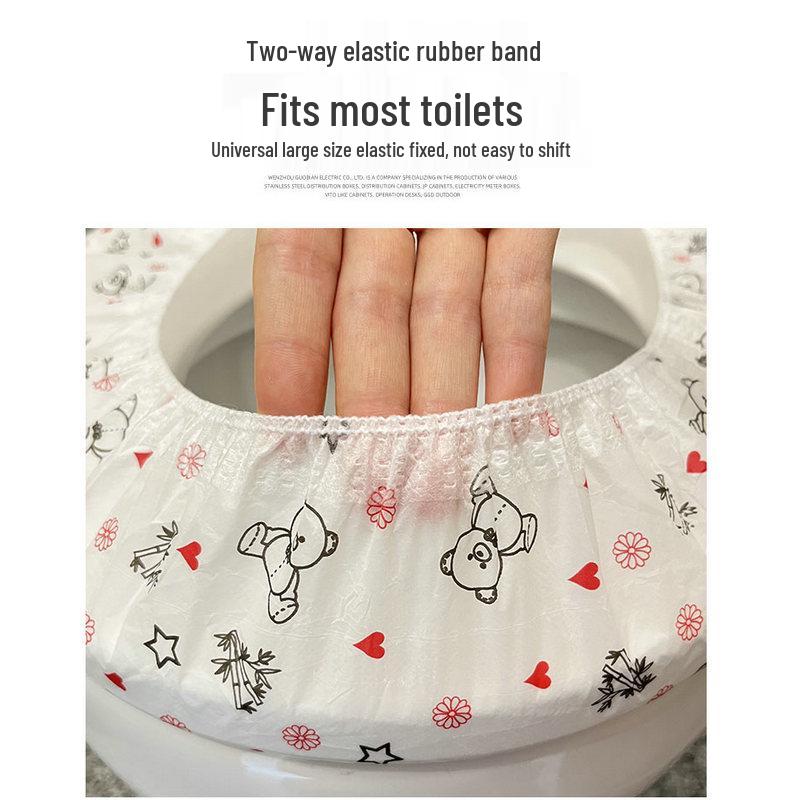 Double-Layer Disposable Waterproof Toilet Cover for Travel and Hotel Use