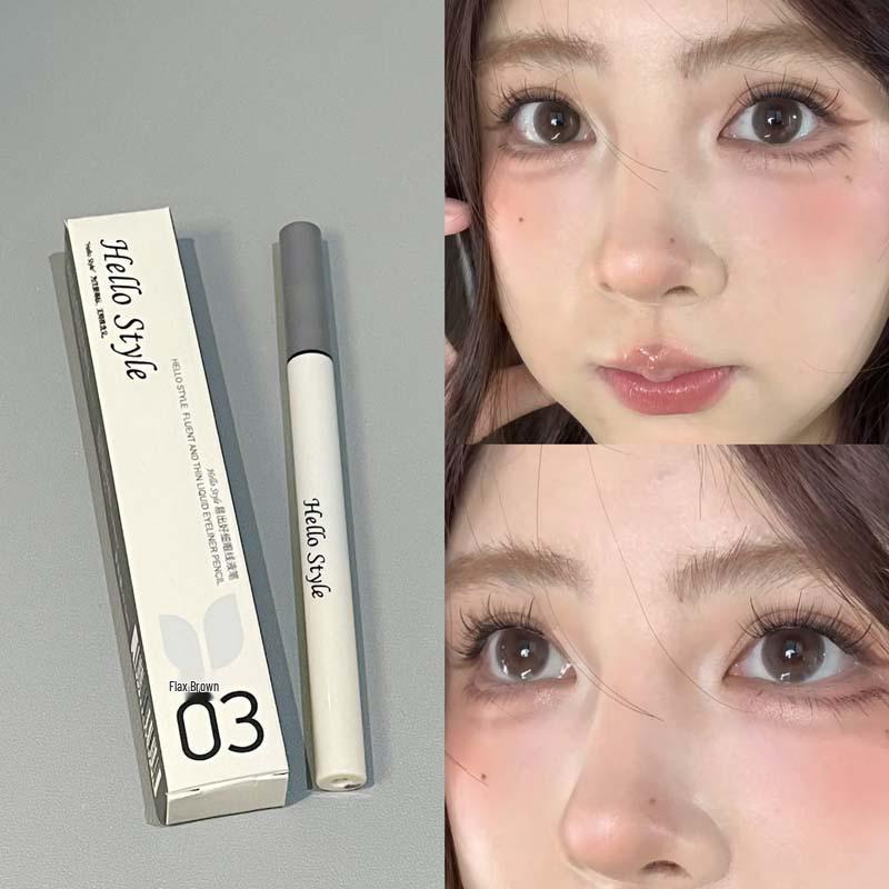 Hello Style Waterproof & Smudgeproof Super Fine Eyeliner Pen for Lower Lashes