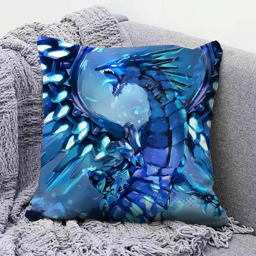 blue eyes white dragon YuGiOh Hayami Lai   Home Sofa Cushion Covers and Aecorative Custom Pillow Covers