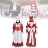 Cute And Sweet Red Mia Cosplay Maid Outfit For Night Of The Dead Theme In Multiple Sizes