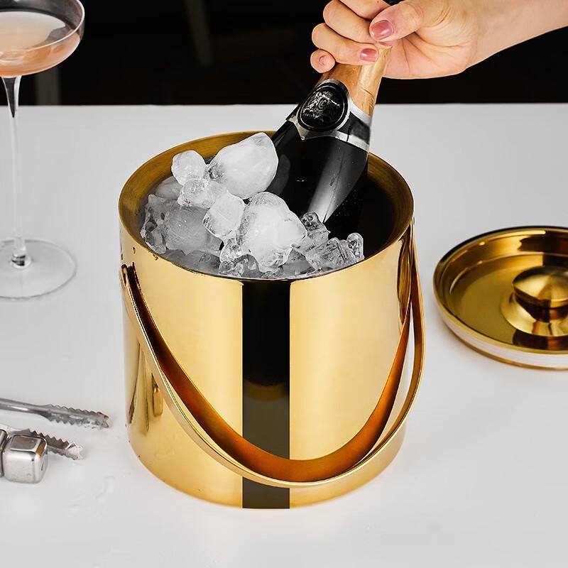Shangqi Double-Layer Insulated Stainless Steel Ice Bucket
