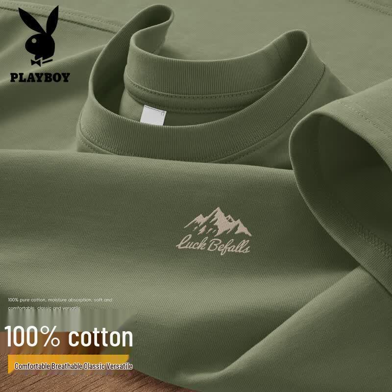Playboy Men s 2026 Summer Cotton Graphic T-Shirt M