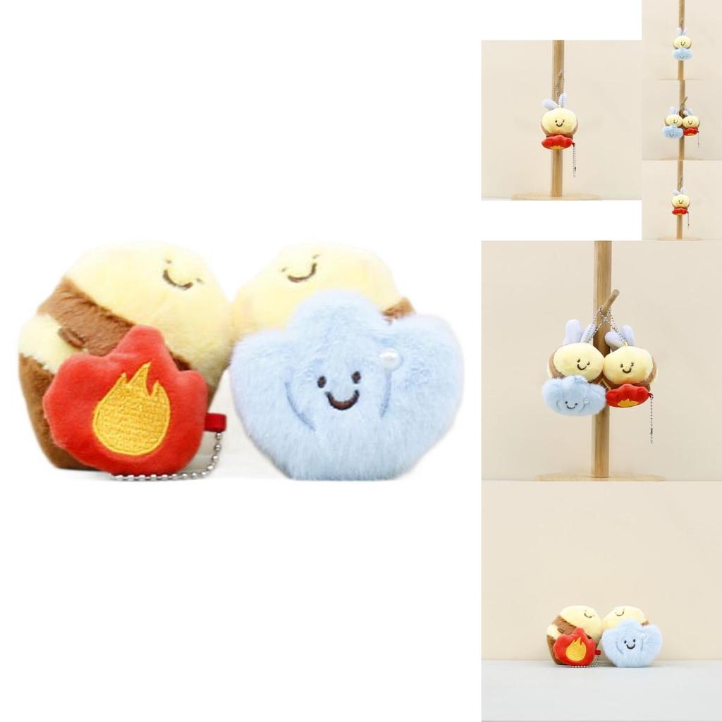 Charming Soft Bee Plush Keyring Magnet Accessory For Bags And Backpacks