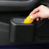 This Multi-Piece Black Mini Car Trash Can Is A Leak-Proof Hanging Trash Can With A Press-Down Lid And Disposable Trash Bags