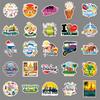 50 Thai Landscape Graffiti Personalized Outdoor Travel Creative Guka Decorative Mobile Phone Case Suitcase Stickers
