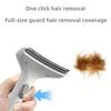 Pet Hair Remover Brush Fur Grooming Tool with Curved Blade for Shedding Control and Hair Thinning Suitable for Dogs and Cats