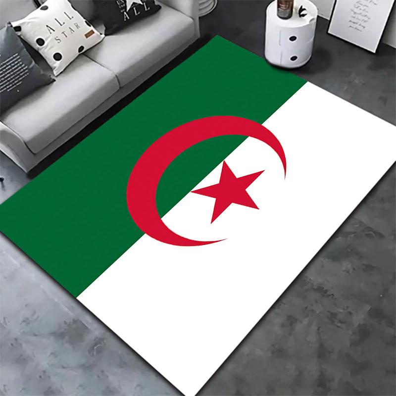 Algeria National Football Carpet Rug for Living Room Bedroom Home Sofa Decoration,Kids play Non-slip Floor Mat