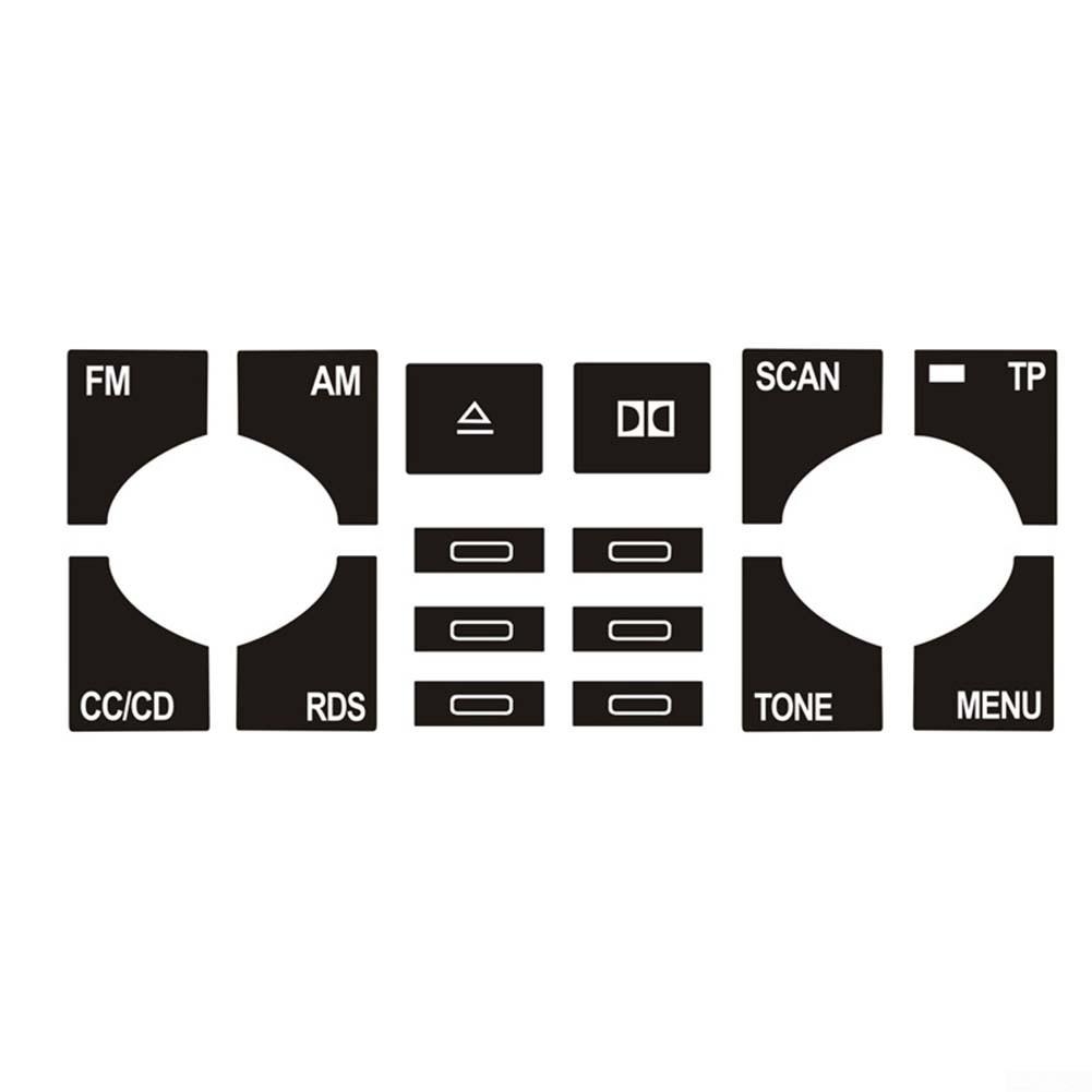 Black Overlay Worn Knob Switch Button Repair Decal Sticker