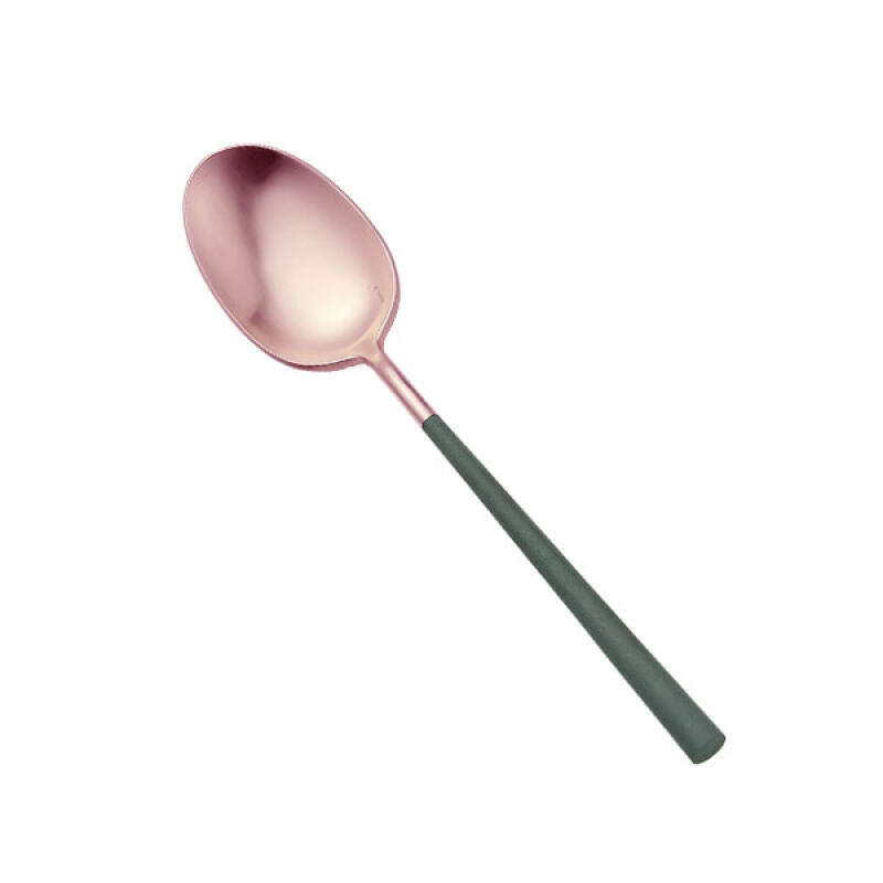 [belo inox] Emerald Rose Gold Dessert Spoon Oval