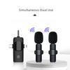 Masentek Wireless Lavalier Microphone, Recording And Amplification Device, One-To Suitable for Smartphones, Computers, And Cameras, 2 Mics