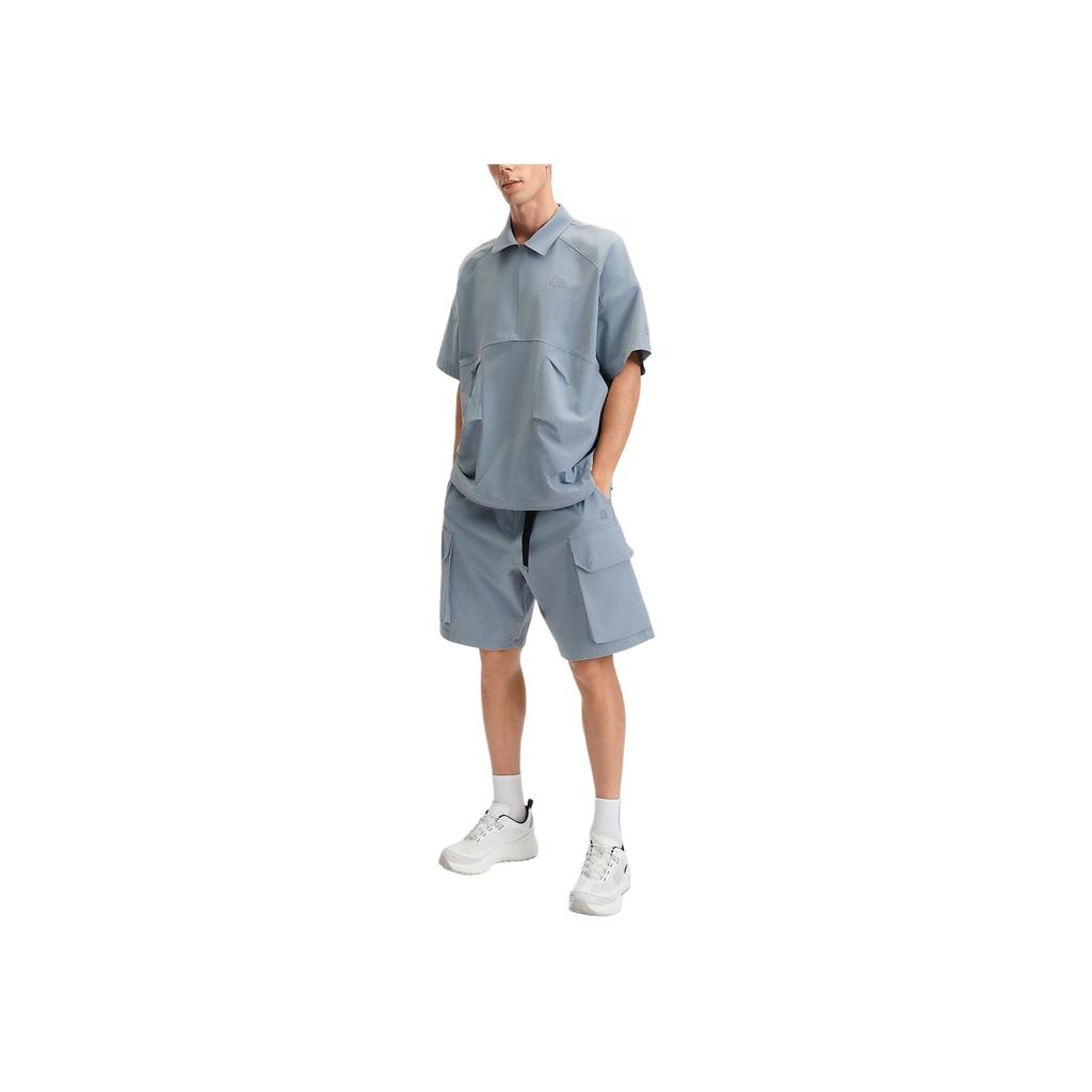 New FILA Fitness Cargo Shorts Men's Storage Mist Blue A51M521802F-BU