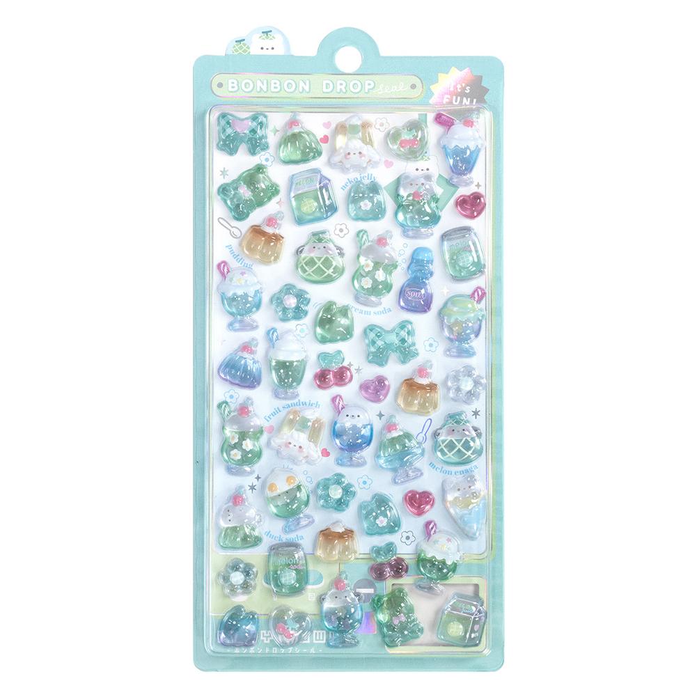 Kawaii Cartoon Animal 3D Relief Cute Stickers Children And Girls Decorative Sticker Birthday Gifts Creative Peripheral