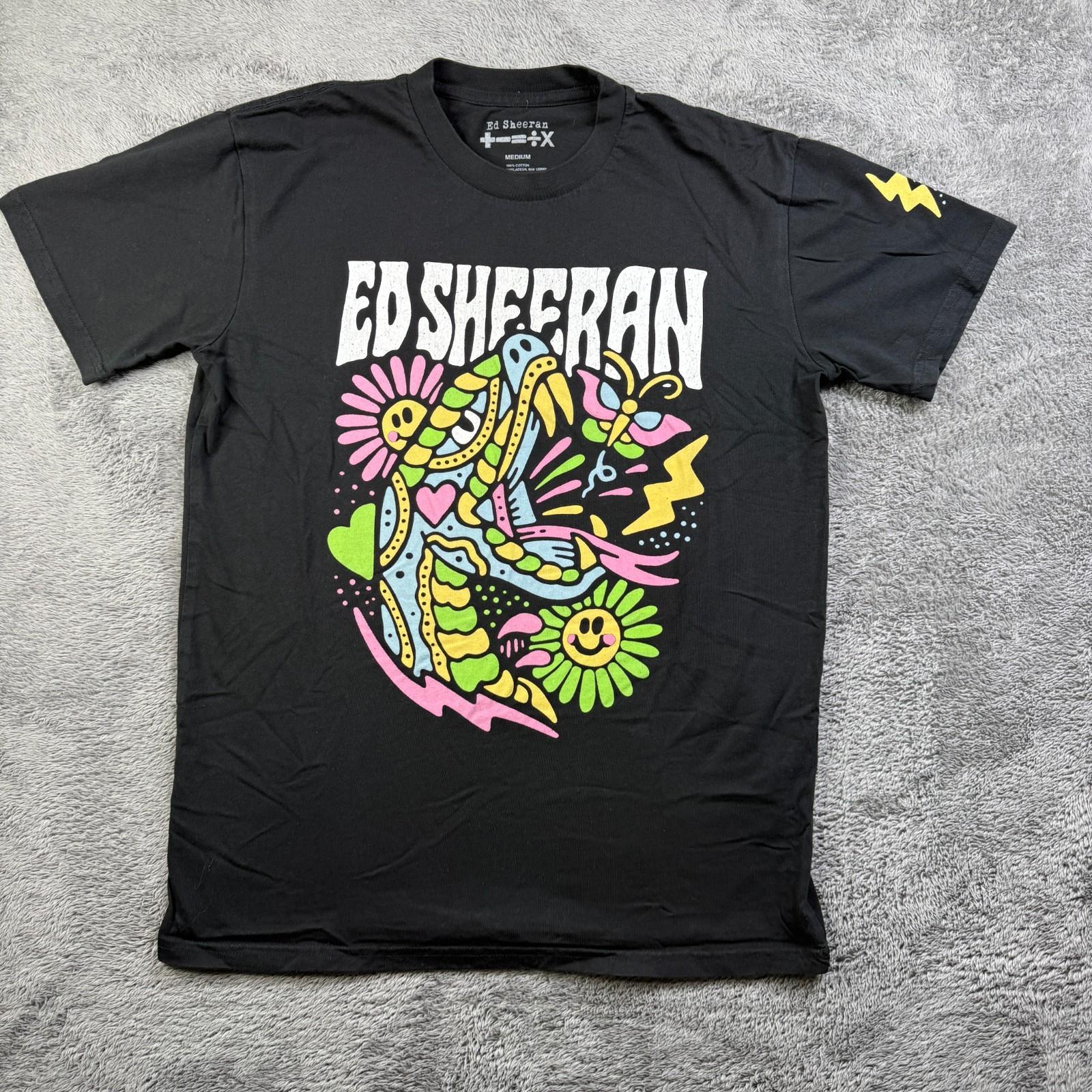 Ed Sheeran Mathematics Concert Tour Graphic Crew Neck Art Band Tee Men Unisex T-Shirt XXXL