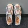 2025 Summer Ladies Casual Comfort Bohemian Slip On Lazy Shoes Female Womens Flat Slip On Canvas Strap Loafers Straw Espadrilles