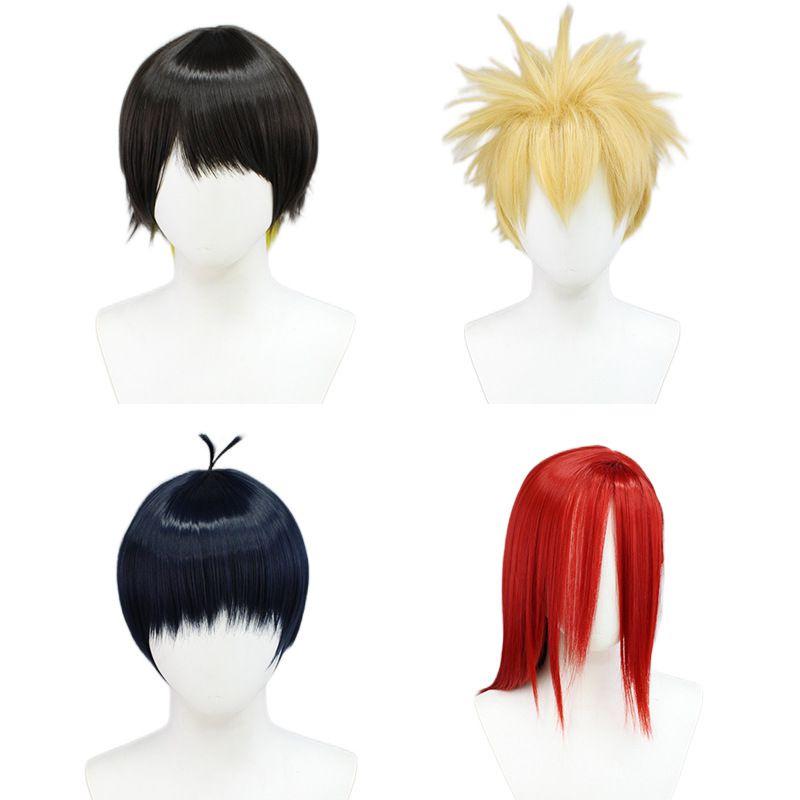 Blue Lock Cosplay Wig Heat Resistant Anime Football Character Hairpiece