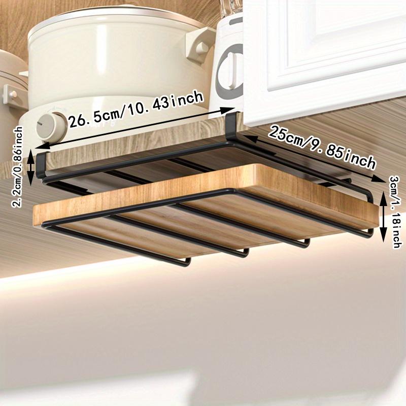 

Компактная кухонная полка с разделочной доской, крышкой для кастрюли и креплением на дверце шкафа — организуйте кухню и ванную комнату с легкостью