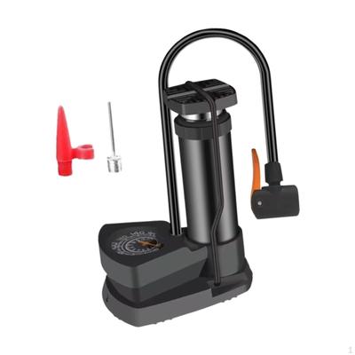 Podlahová pumpa na kolo,Nožní pumpa Kompaktní pumpa na pneumatiky,Pumpička na míče,Vzduchová pumpa,s manometrem na plavání