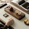 Zen Walnut Rectangular Tea Tray Kung Fu Tea Set Tray Tea Table Water Storage Drainage Type Small Imitation Solid Wood Tea Board